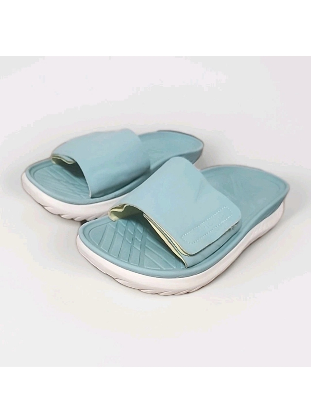 Vionic Rejuvenate Recovery Slide Sandals Teal Blue Men 10.5 Women 12 Adjustable - Picture 3 of 13